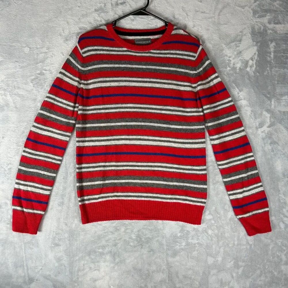 Men's Aeropostale Striped Sweater Wool Blend Small